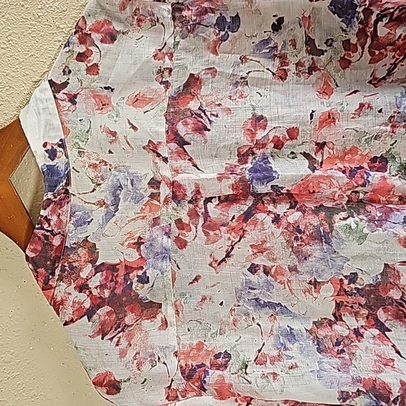 BD COLLECTION FLORAL BUTTON-DOWN SHIRT/TUNIC - Picture 7 of 9